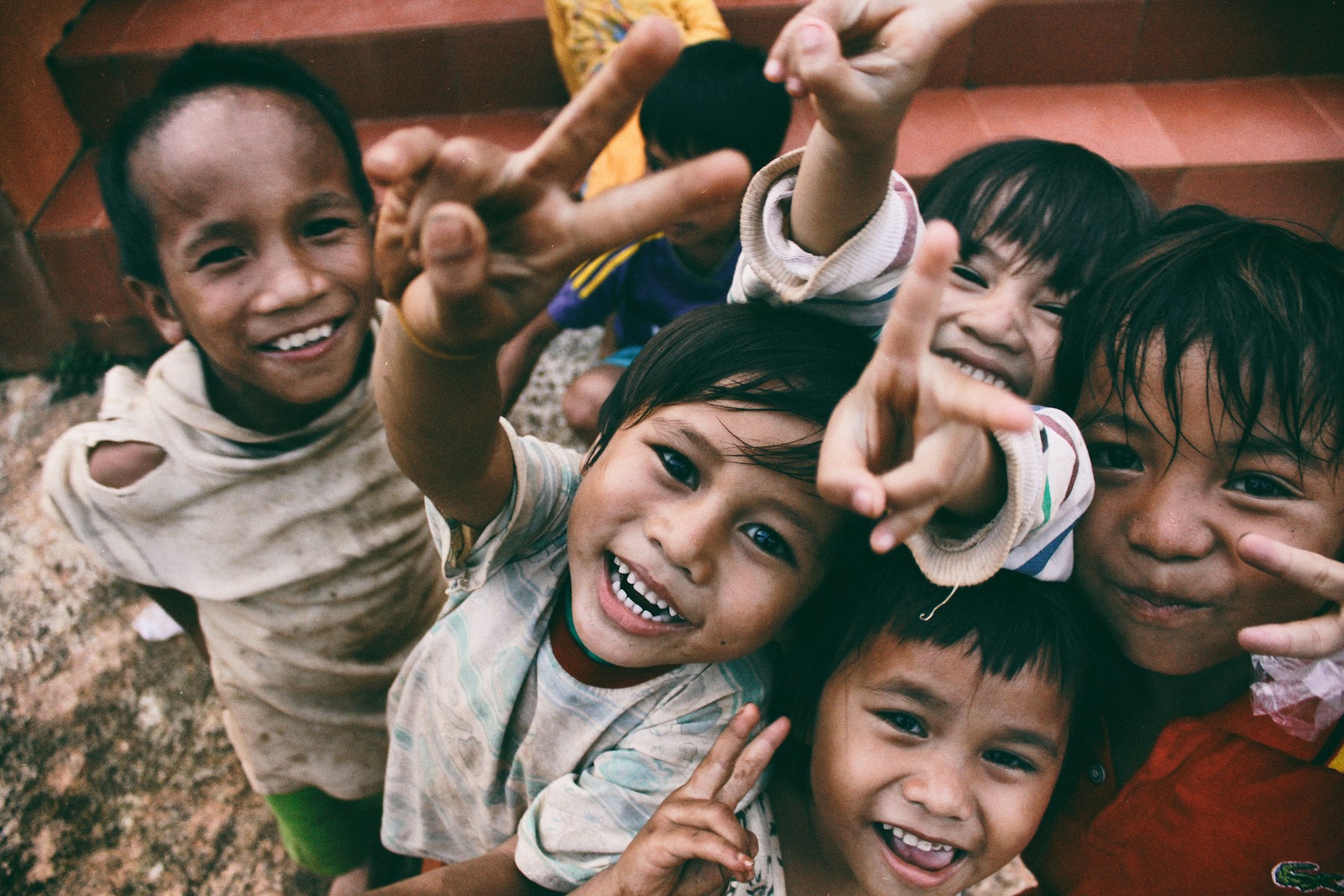 Illustrative photograph of children together in a community